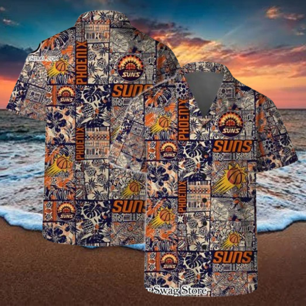 Phoenix Suns NBA Logo Vintage Floral Pattern Hawaiian Set Phoenix Suns NBA Logo Vintage Floral Pattern Hawaiian Set