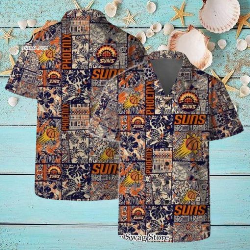 Phoenix Suns NBA Logo Vintage Floral Pattern Hawaiian Set