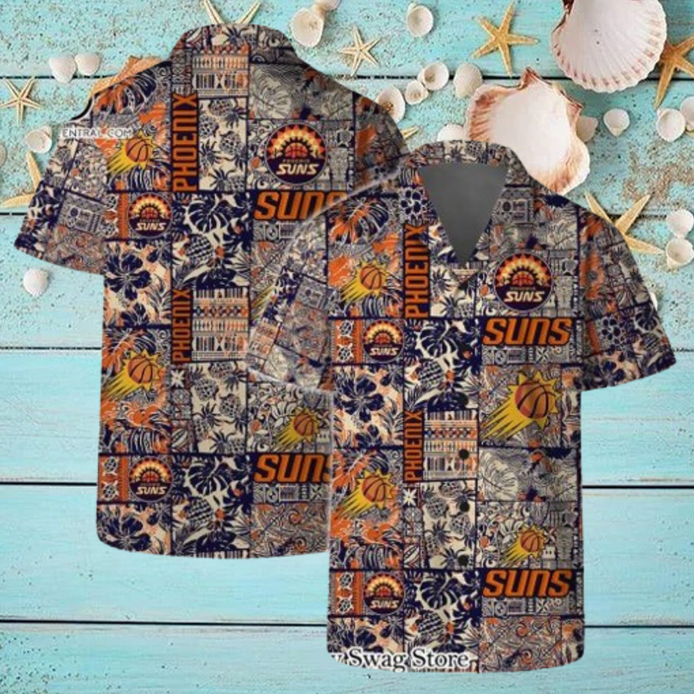 Phoenix Suns NBA Logo Vintage Floral Pattern Hawaiian Set Phoenix Suns NBA Logo Vintage Floral Pattern Hawaiian Set