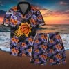 Phoenix Suns NBA Team Logo Floral Leaf Pattern Hawaiian Set