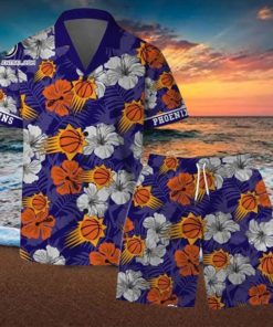 Phoenix Suns NBA Team Logo Hawaiian Set Vintage Pattern