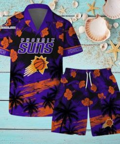 Phoenix Suns NBA Team Logo Summer Vibes Pattern Hawaiian Set