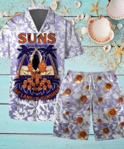 Phoenix Suns NBA The Land Of Sunshine Pattern Hawaiian Set