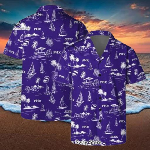 Phoenix Suns Team Logo Beach Vibes Pattern Hawaiian Set