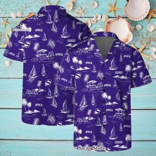Phoenix Suns Team Logo Beach Vibes Pattern Hawaiian Set