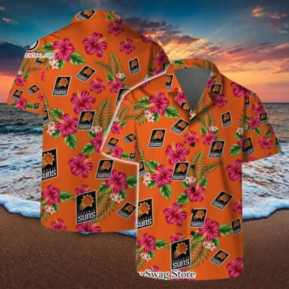 Phoenix Suns Team Logo Hawaiian Set Floral Pattern Phoenix Suns Team Logo Hawaiian Set Floral Pattern