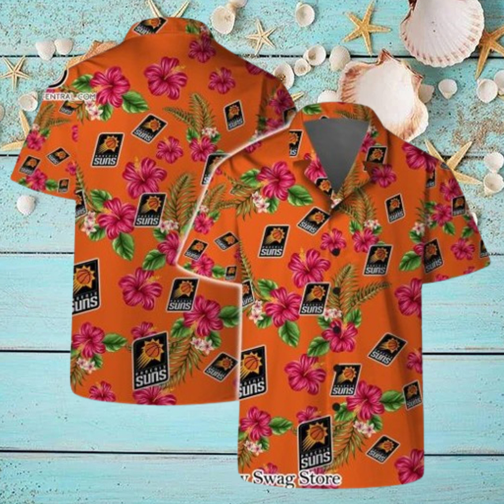 Phoenix Suns Team Logo Hawaiian Set Floral Pattern Phoenix Suns Team Logo Hawaiian Set Floral Pattern