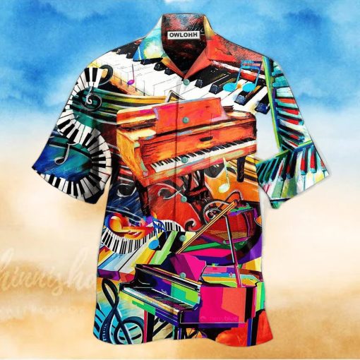 Piano Music Where Words Fail Piano Speaks Hawaiian Shirt