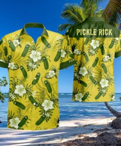 Pickle Rick Hawaiian Shirt And Short Set Gift Men Women
