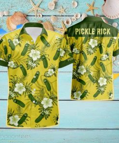 Pickle Rick Short Sleeve Aloha Hawaiian Shirt