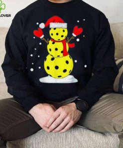 Pickleball Christmas Funny Pickleball Snowman Shirt