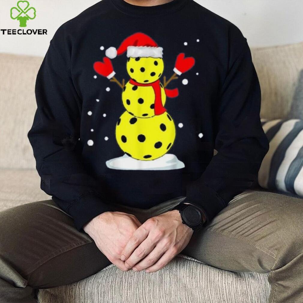 Pickleball Christmas Funny Pickleball Snowman Shirt Pickleball Christmas Funny Pickleball Snowman Shirt