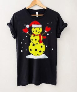 Pickleball Christmas Funny Pickleball Snowman Shirt