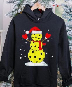 Pickleball Christmas Funny Pickleball Snowman Shirt