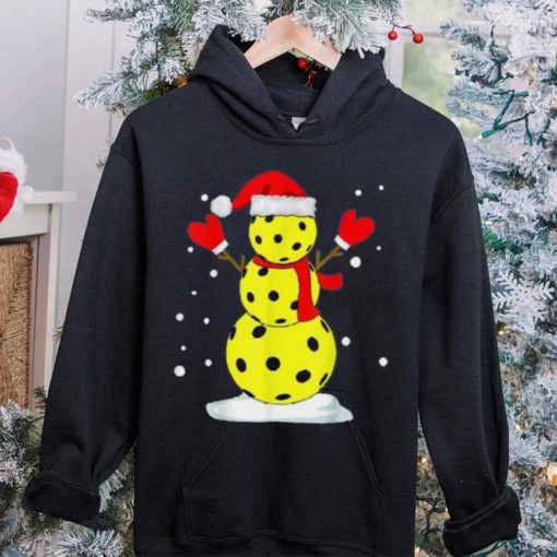 Pickleball Christmas Funny Pickleball Snowman Shirt