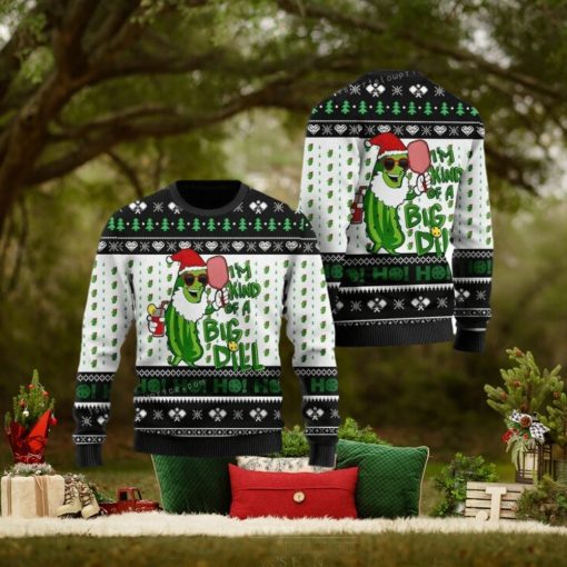 Pickleball Symol I’m Kind Of Big Dill Noel Pattern For Sport Lovers Ugly Sweater Christmas Party