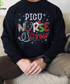 Picu Christmas Nurse Crew Funny Nursing Christmas Pattern Shirt