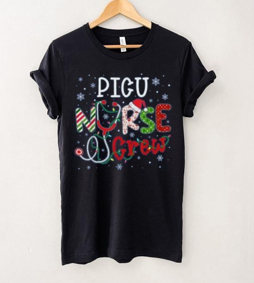 Picu Christmas Nurse Crew Funny Nursing Christmas Pattern Shirt
