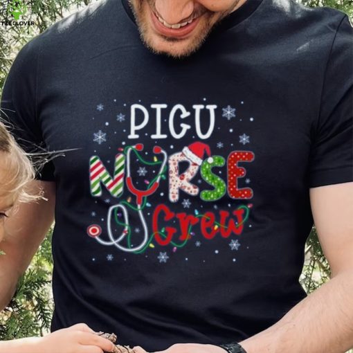 Picu Christmas Nurse Crew Funny Nursing Christmas Pattern Shirt