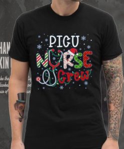 Picu Christmas Nurse Crew Funny Nursing Christmas Pattern Shirt