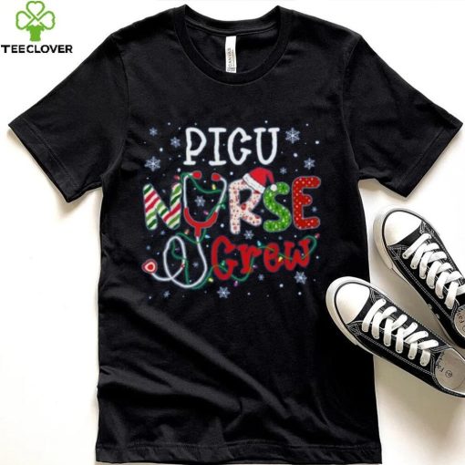 Picu Christmas Nurse Crew Funny Nursing Christmas Pattern Shirt