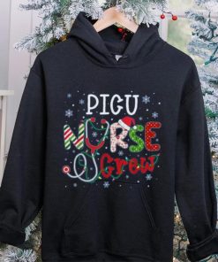 Picu Christmas Nurse Crew Funny Nursing Christmas Pattern Shirt