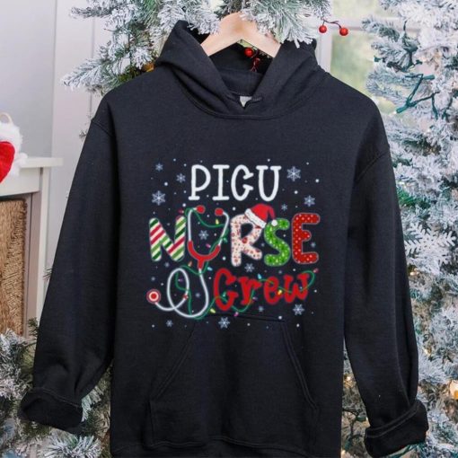 Picu Christmas Nurse Crew Funny Nursing Christmas Pattern Shirt