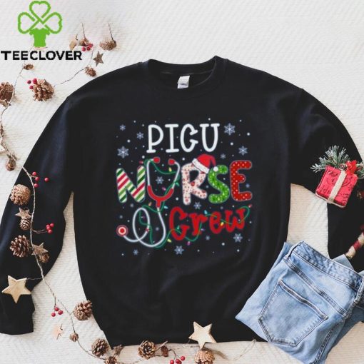 Picu Christmas Nurse Crew Funny Nursing Christmas Pattern Shirt