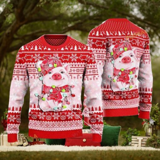 Pig 3D Ugly Christmas Sweater, Funny Womens Christmas Sweater