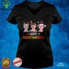 Pig Happy HalloThanksMas T Shirt Cute Graphic Tee Holiday Shirt