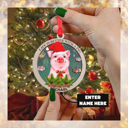 Pig Personalized Ornament