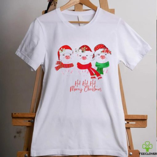 Pig Santa hat ho ho ho merry Christmas hoodie, sweater, longsleeve, shirt v-neck, t-shirt