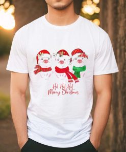 Pig Santa hat ho ho ho merry Christmas hoodie, sweater, longsleeve, shirt v-neck, t-shirt