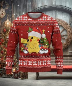 Pikachu Anime Ugly Christmas Sweater, Cute Ugly Christmas Sweater