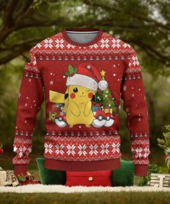 Pikachu Anime Ugly Christmas Sweater, Cute Ugly Christmas Sweater