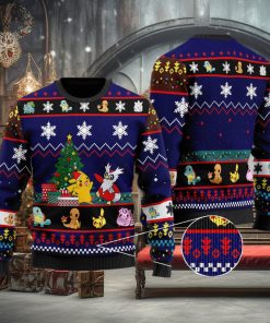 Pikachu Charmander Delibird Charmander Wool Delibird Gift Ugly Christmas Sweater For Men And Women