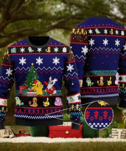 Pikachu Charmander Delibird Charmander Wool Delibird Gift Ugly Christmas Sweater For Men And Women