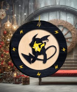 Pikachu Evolution Pokemon Custom Name 2023 Holiday Gifts Christmas Decorations Ornament