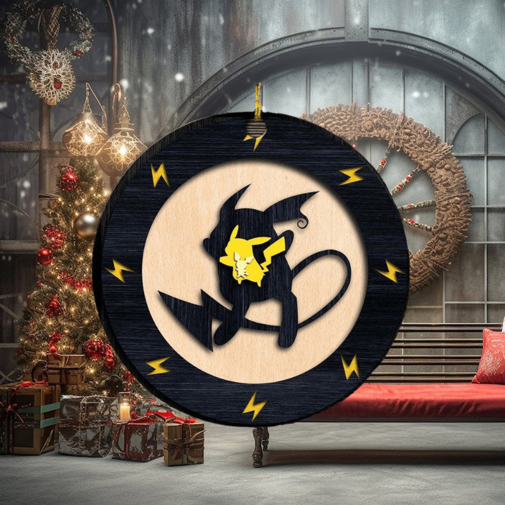 Pikachu Evolution Pokemon Custom Name 2023 Holiday Gifts Christmas Decorations Ornament Pikachu Evolution Pokemon Custom Name 2023 Holiday Gifts Christmas Decorations Ornament