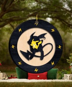 Pikachu Evolution Pokemon Custom Name 2023 Holiday Gifts Christmas Decorations Ornament