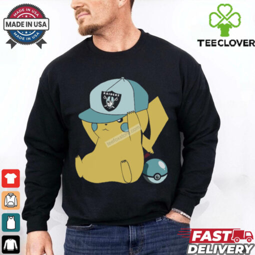 Pikachu Las Vegas Raiders Graphic T Shirt
