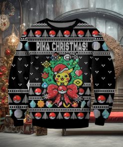 Pikachu Pika Christmas Ugly Christmas Sweater, Ugly Sweater Apparel