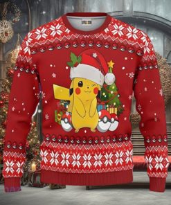 Pikachu Ugly Christmas Sweater Pokemon Unique Gift For Men And Women