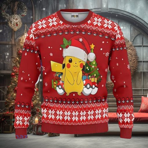 Pikachu Ugly Christmas Sweater Pokemon Unique Gift For Men And Women