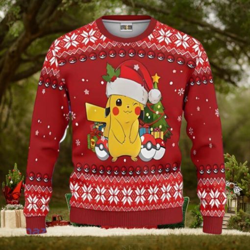 Pikachu Ugly Christmas Sweater Pokemon Unique Gift For Men And Women