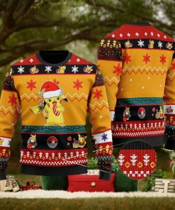 Pikachu Ugly Sweater, Pikachu Pocket Monster Ugly Christmas