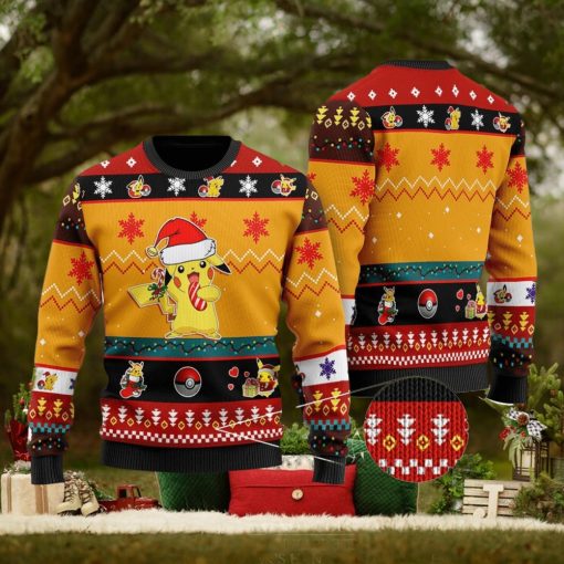 Pikachu Ugly Sweater, Pikachu Pocket Monster Ugly Christmas