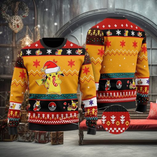 Pikachu Ugly Sweater, Pikachu Pocket Monster Ugly Christmas