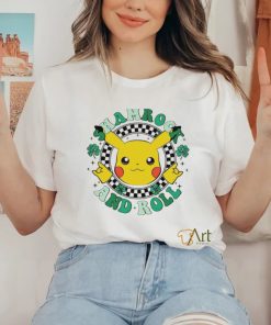 Pikachu shamrock and roll St Patrick’s Day shirt