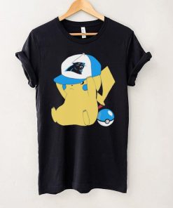 Pikachu wear the hat Carolina Panthers football logo hoodie, sweater, longsleeve, shirt v-neck, t-shirt